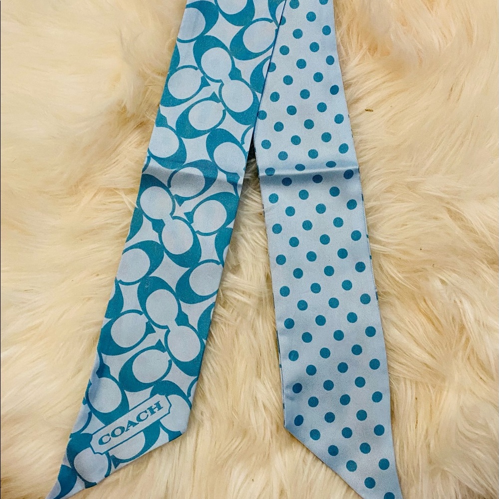 LIKE NEW Coach Silk Skinny Scarves (Set of 3) - Picture 3 of 7